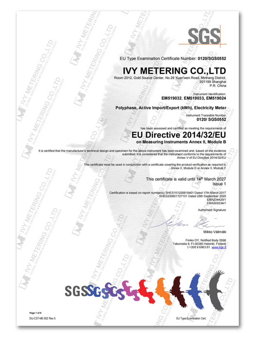 EM519033 3 Phase Energy Power Motoring Meters With Rs485 Bidirectional Electricity Meter