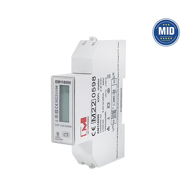 EM118089/90/91 1 Phase Digital LCD Electricity Consumption Monitor RS485 Modbus Energy Meters