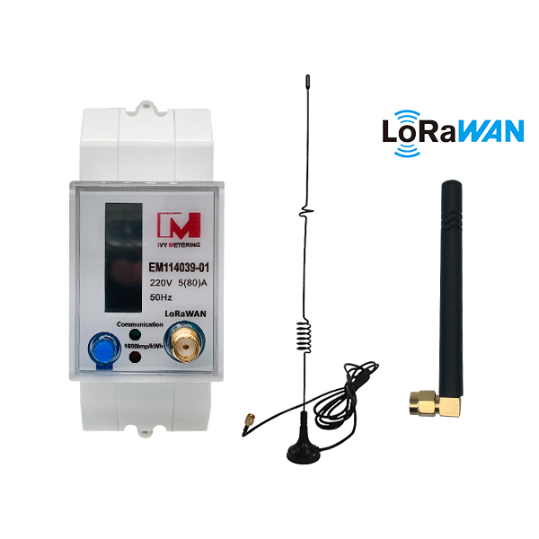 EM114039-01 MID Approval LoRa EU868 Wireless Remote Control LoRaWAN Smart Electricity Meters For Internet of Things system