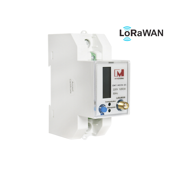EM114039-01 MID Approval LoRa EU 868 Mhz Single Phase Electric Energy Meter LoRaWAN Power Meter