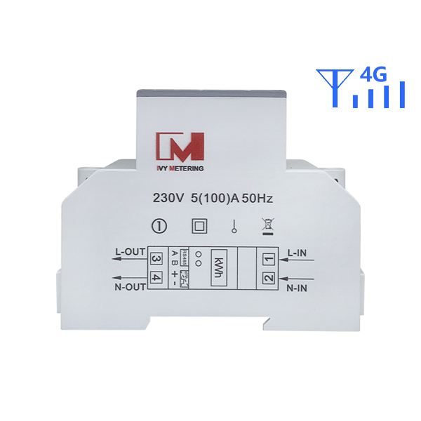 EM114070 STS Single Phase Two Wire Smart Energy Meter GPRS / RS485 / Bluetooth / Power Meter Prepaid Watt Hour Meter