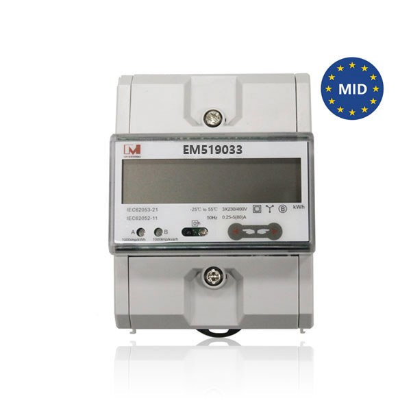 EM519033-04 Made in Italy MID energy meter for EV charging stations