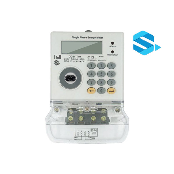 EM124033 IR RF Wire Communication STS Prepayment Meter with in-home Display