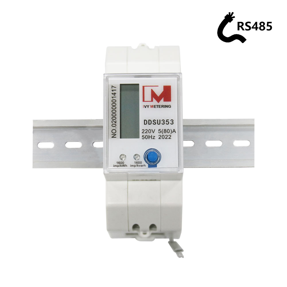 EM113016-04 Modbus 1-фазный цифровой счетчик энергии DLT645 ЖК-дисплей RS485 Измеритель энергопотребления RS485